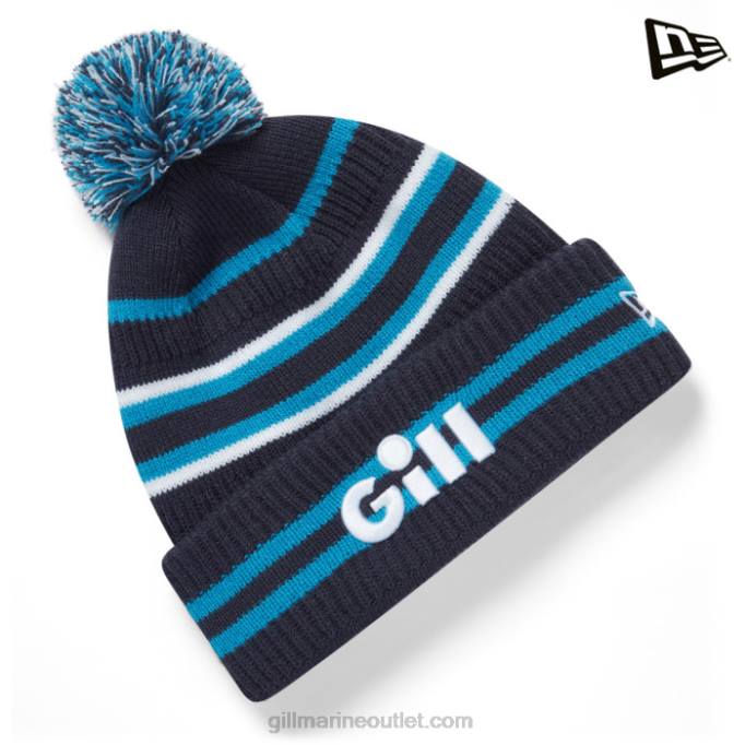 TDHL26 Navy New Era X Gill Bobble HatGill Marine