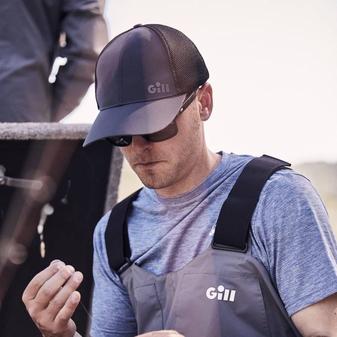 TDHL526 Graphite UV Tec Trucker CapGill Marine