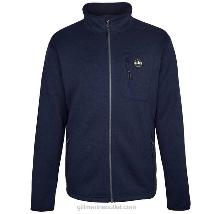 TDHL303 Navy Men's Knit Fleece JacketGill Marine