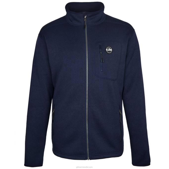 TDHL303 Navy Men's Knit Fleece JacketGill Marine