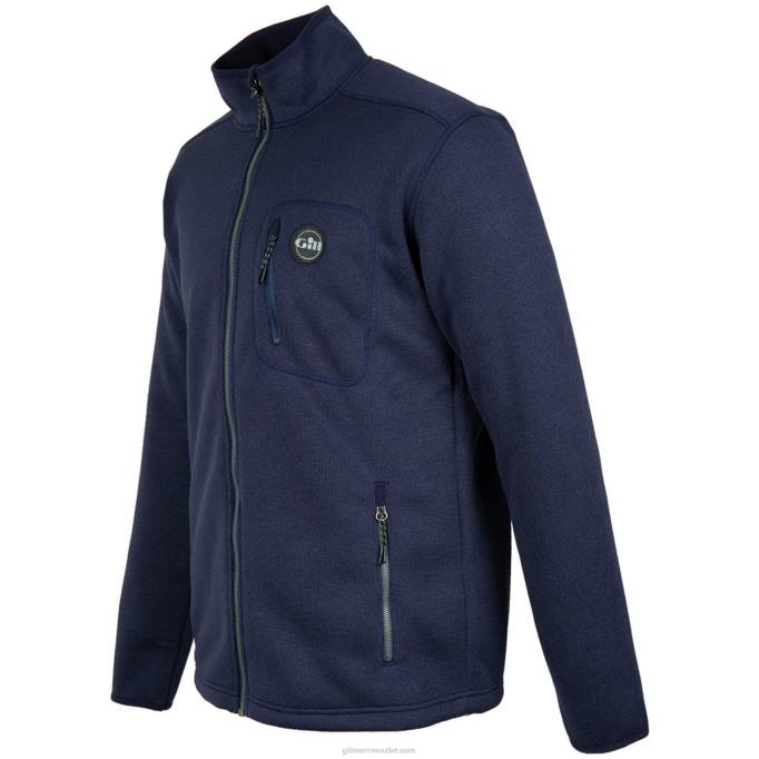 TDHL303 Navy Men's Knit Fleece JacketGill Marine
