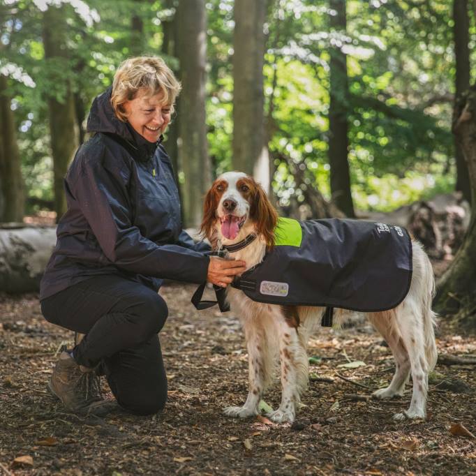 TDHL23 Graphite tails.com X Gill Dog CoatGill Marine