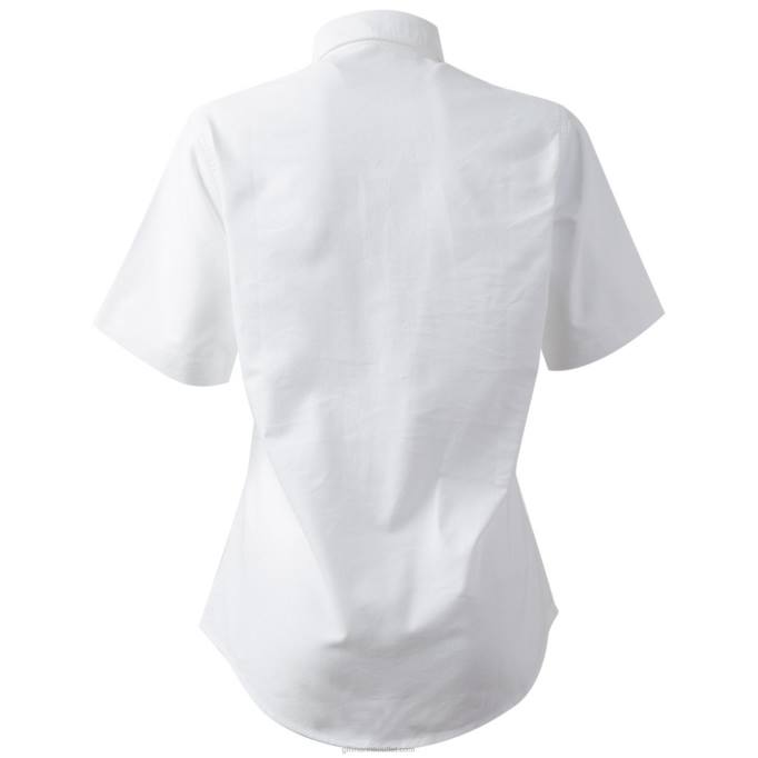 TDHL297 White Women's Oxford Shirt Short SleeveGill Marine