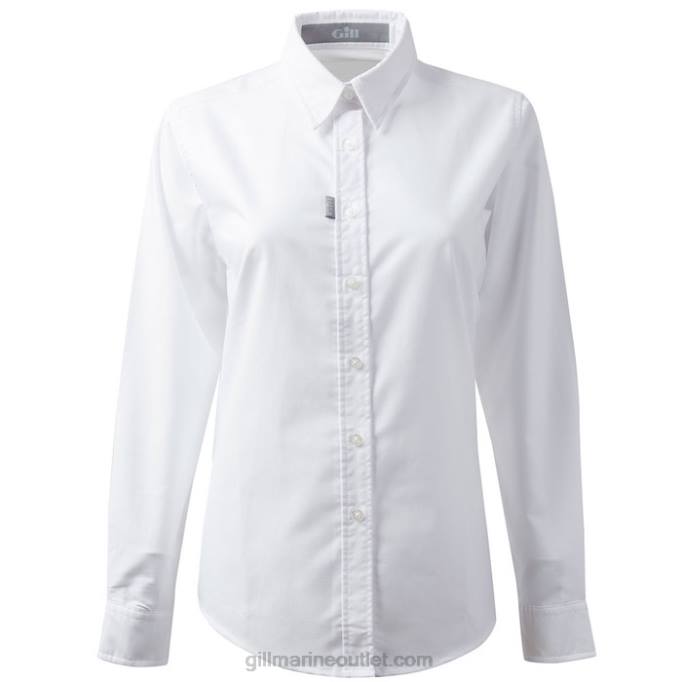 TDHL299 White Women's Long Sleeve Oxford ShirtGill Marine