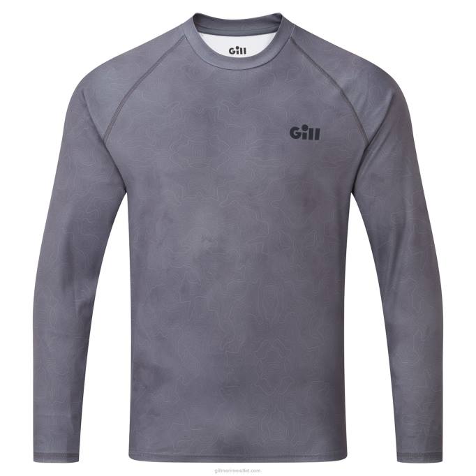 TDHL398XPEL Tec Long Sleeve Top in Pewter CamoGill Marine