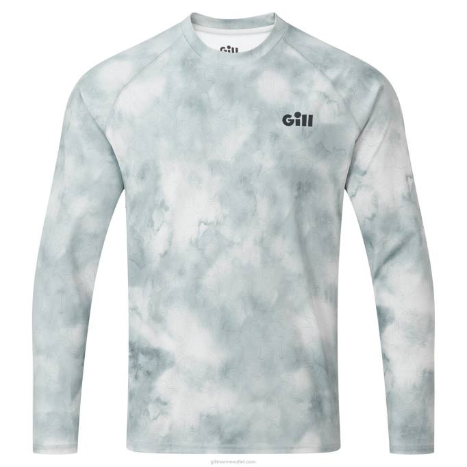 TDHL401XPEL Tec Long Sleeve Top in Glacier/IceGill Marine