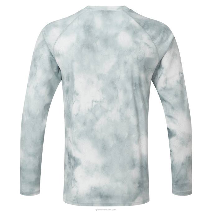 TDHL401XPEL Tec Long Sleeve Top in Glacier/IceGill Marine