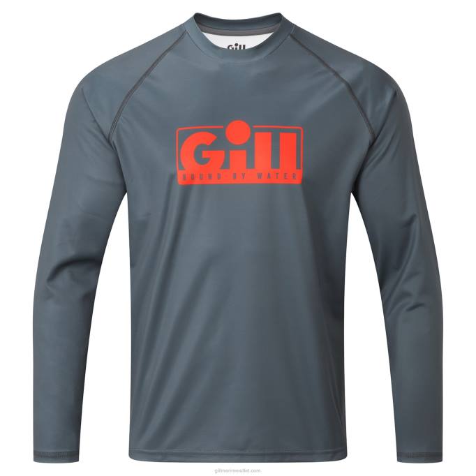 TDHL408XPEL Tec Long Sleeve Top in PewterGill Marine
