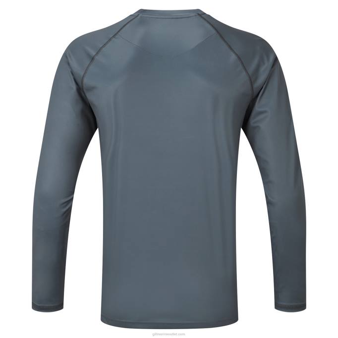 TDHL408XPEL Tec Long Sleeve Top in PewterGill Marine