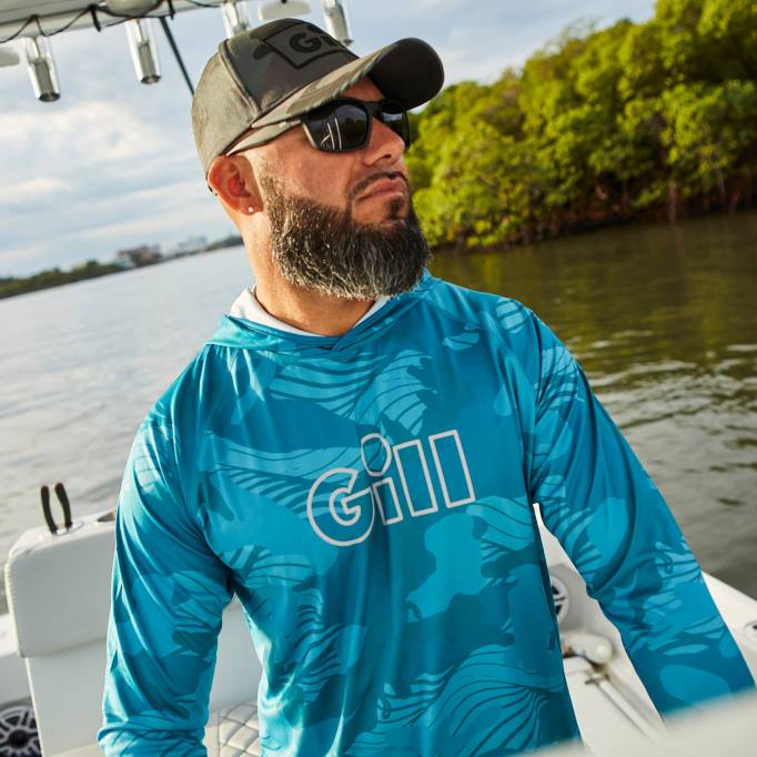 TDHL410 Pool Camo XPEL Tec Hoodie in CamoGill Marine