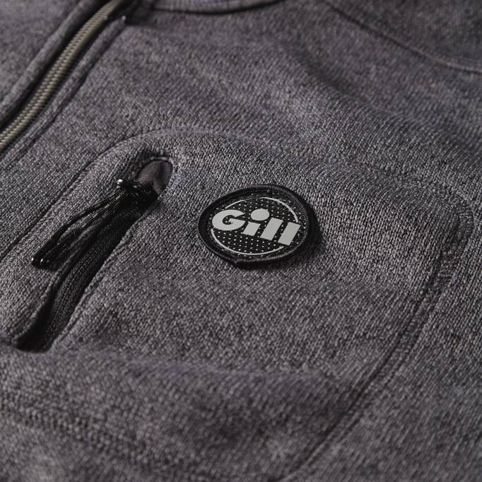 TDHL327 Ash Men's Knit FleeceGill Marine