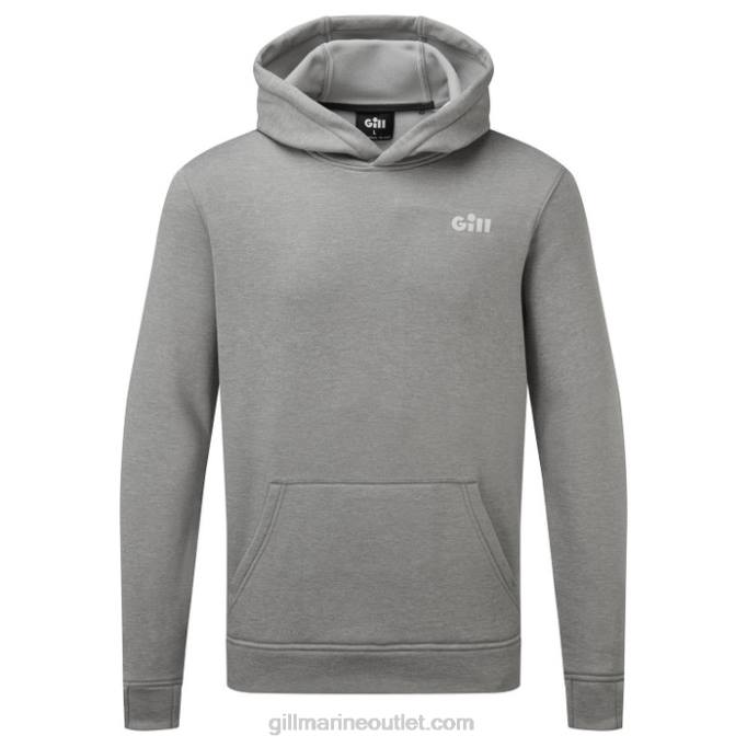 TDHL460 Grey Marl Langland Technical HoodieGill Marine