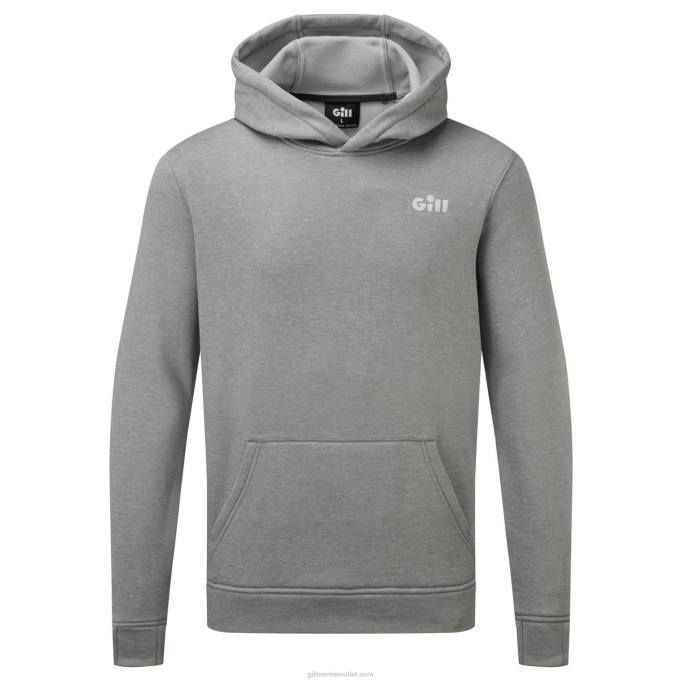 TDHL460 Grey Marl Langland Technical HoodieGill Marine