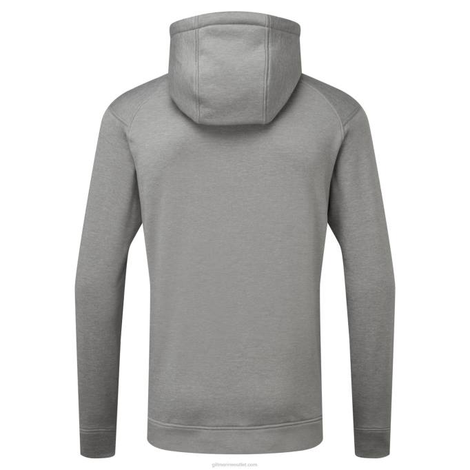 TDHL460 Grey Marl Langland Technical HoodieGill Marine