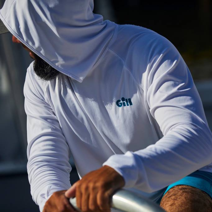 TDHL52 White XPEL Tec Hoodie with Back LogoGill Marine