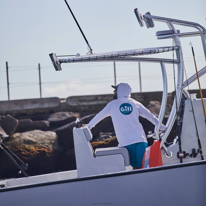TDHL52 White XPEL Tec Hoodie with Back LogoGill Marine