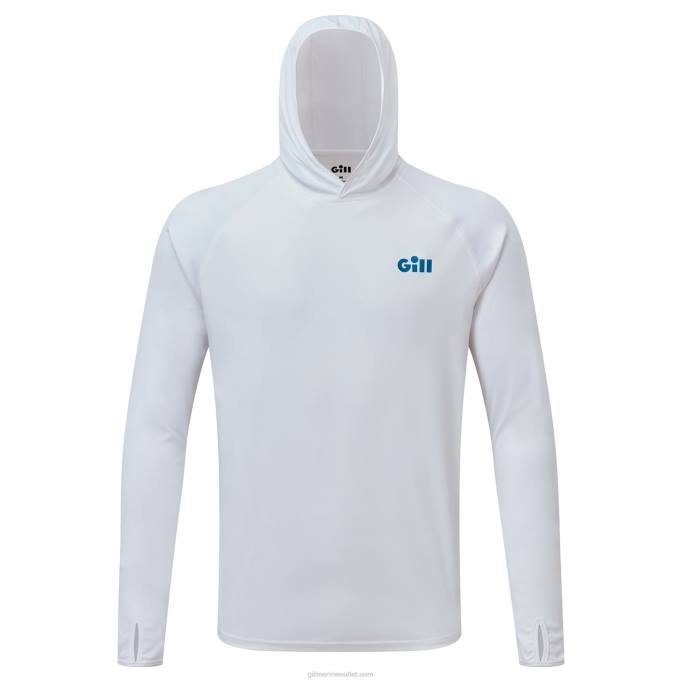 TDHL52 White XPEL Tec Hoodie with Back LogoGill Marine
