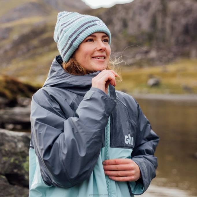 TDHL373 Eggshell/Ash Aqua ParkaGill Marine