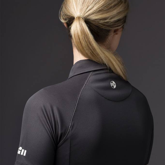 TDHL511 Charcoal Women's UV Tec PoloGill Marine