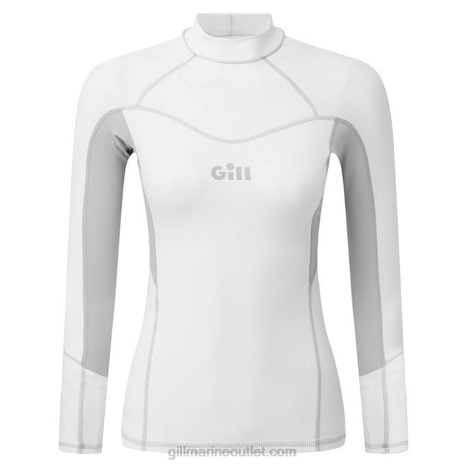 TDHL506 White Women's Pro Rash Vest Long SleeveGill Marine