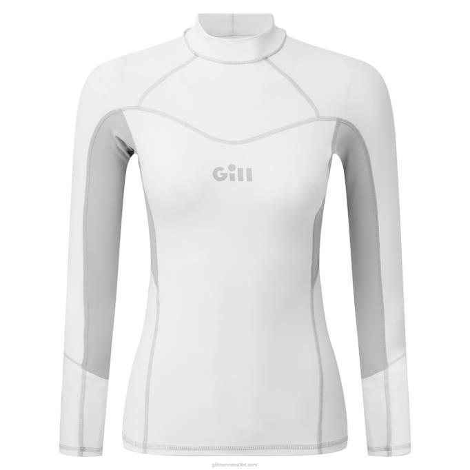 TDHL506 White Women's Pro Rash Vest Long SleeveGill Marine