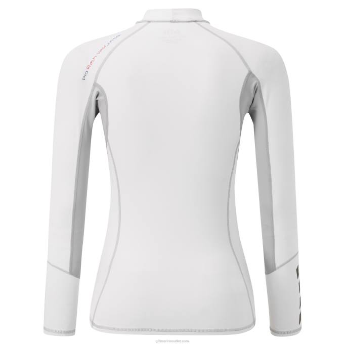 TDHL506 White Women's Pro Rash Vest Long SleeveGill Marine