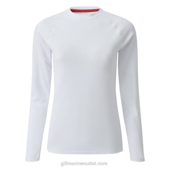 TDHL512 White Women's UV Tec Long Sleeve TeeGill Marine