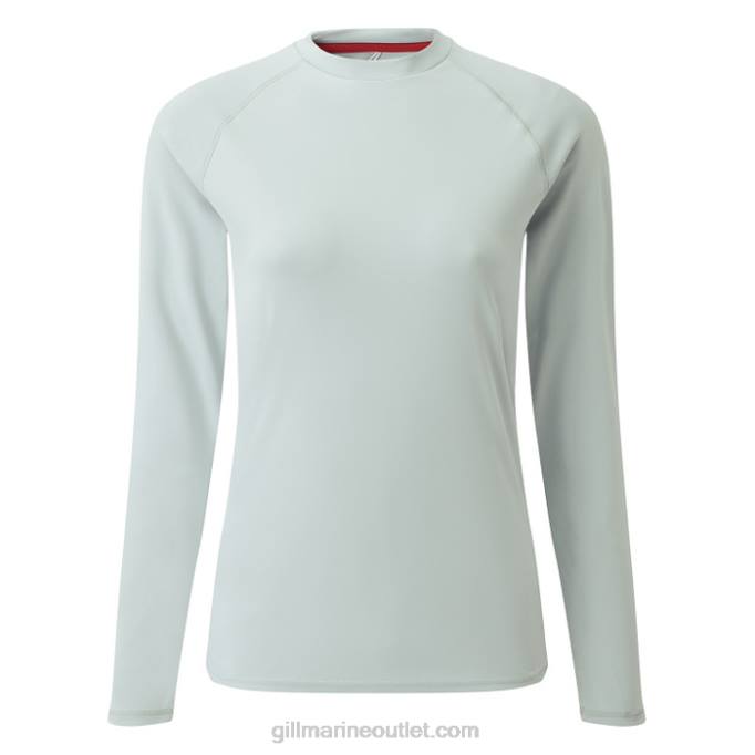TDHL513 Medium Grey Women's UV Tec Long Sleeve TeeGill Marine