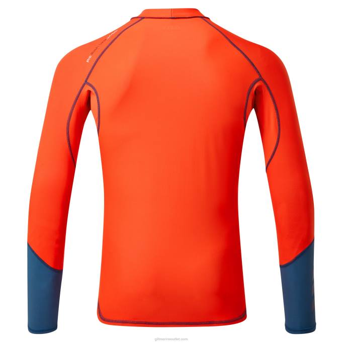 TDHL602 Orange Men's Pro Rash Vest Long SleeveGill Marine