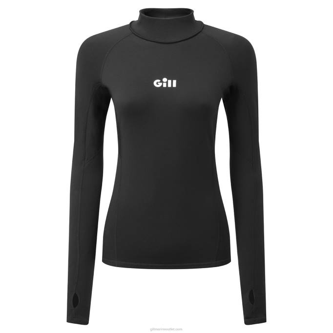 TDHL67 Black Women's Hydrophobe Thermal TopGill Marine