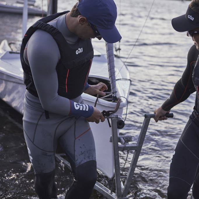 TDHL188 Steel Grey Men's ZenLite Skiff SuitGill Marine