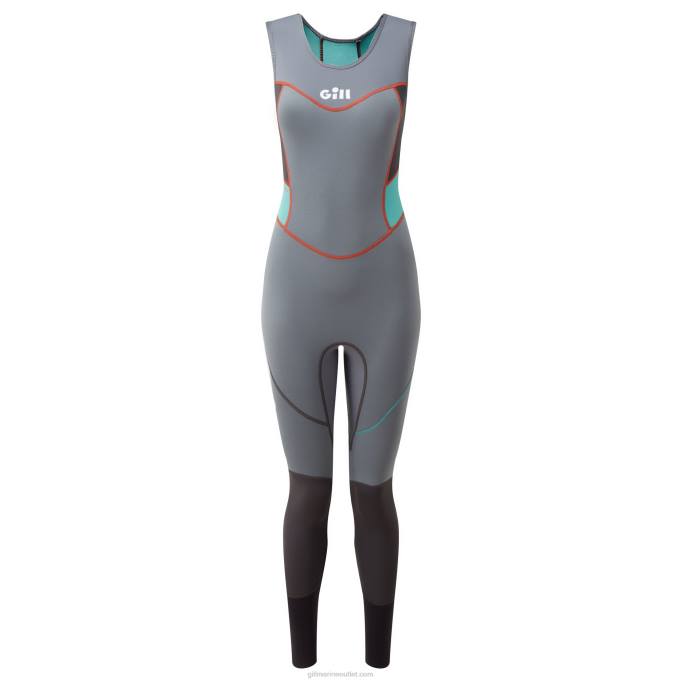 TDHL190 Steel Grey Women's ZenLite Skiff SuitGill Marine