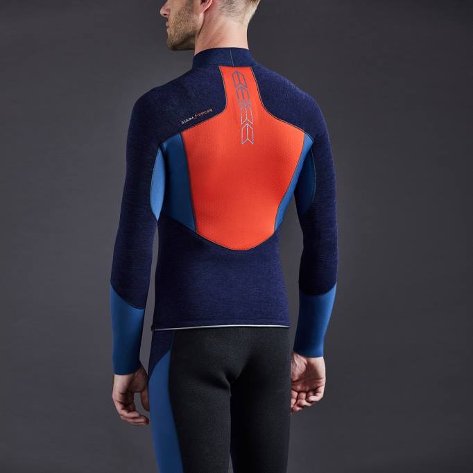 TDHL227 Dark Denim & Orange Men's FireCell TopGill Marine