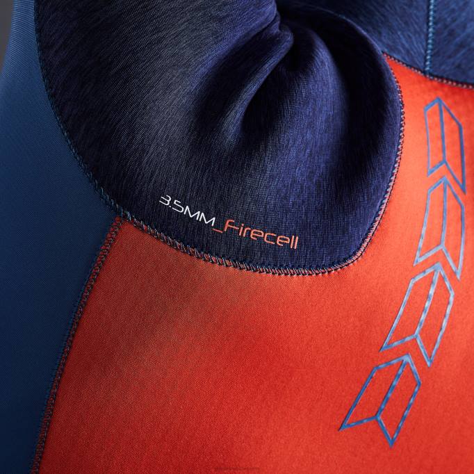 TDHL578 Dark Denim & Orange Race FireCell TopGill Marine