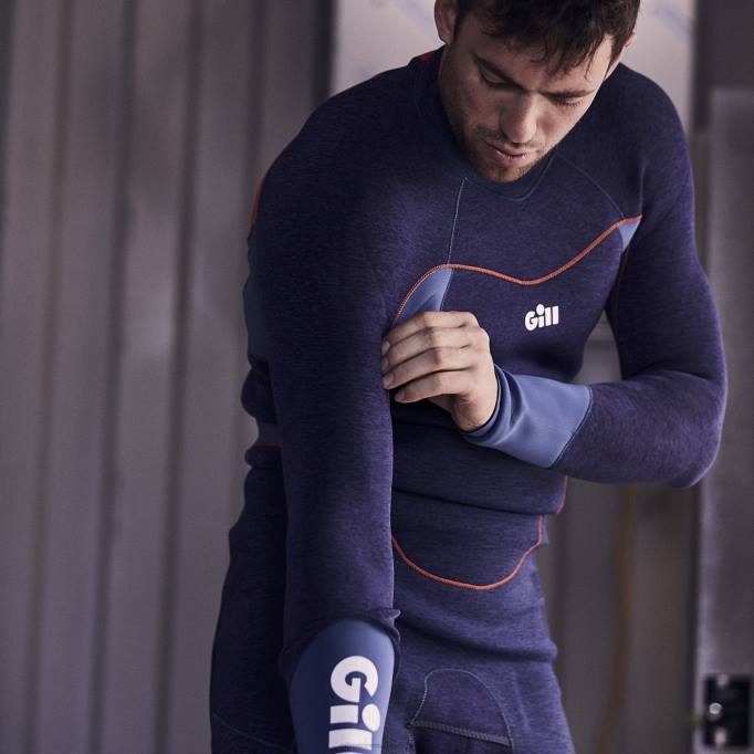 TDHL578 Dark Denim & Orange Race FireCell TopGill Marine