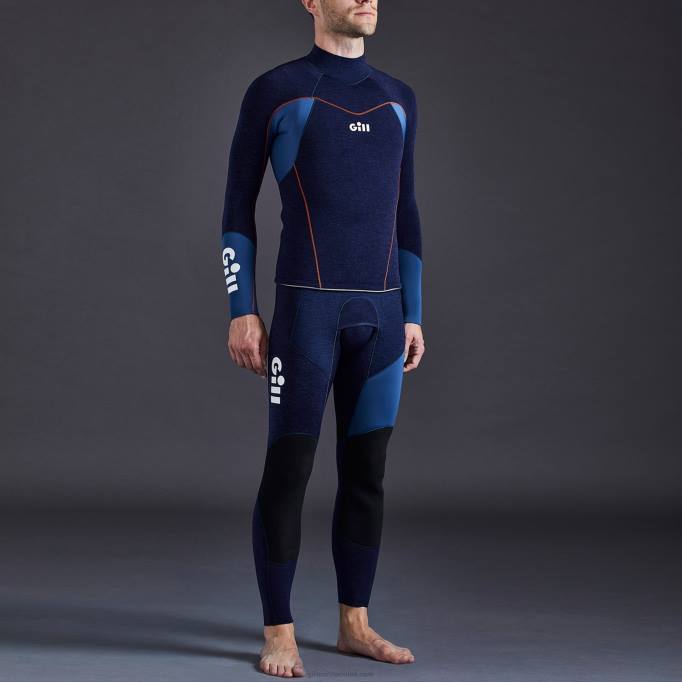 TDHL578 Dark Denim & Orange Race FireCell TopGill Marine